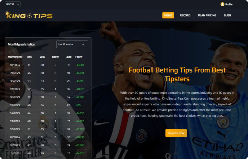 Kingsoccertips high quality football tips page