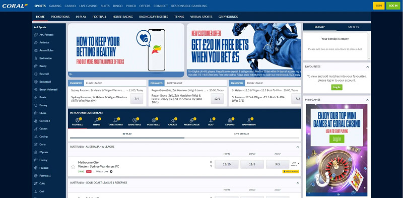 Best quality betting on the Coral website