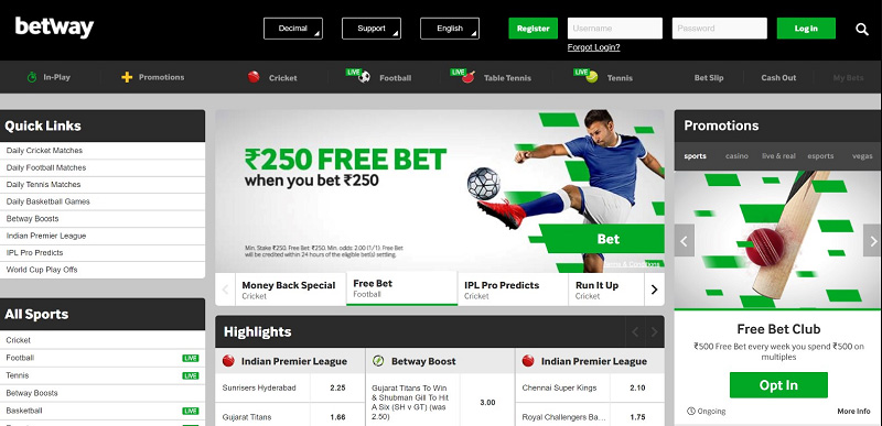 Betway betting site wenb is crowded with participants
