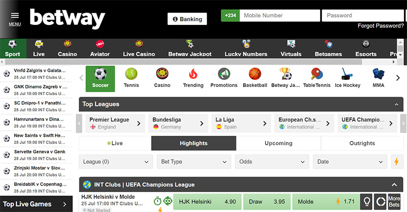 Betway is a Popular betting sites in Kenya