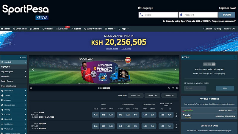 SportPesa - Legit betting sites in kenya