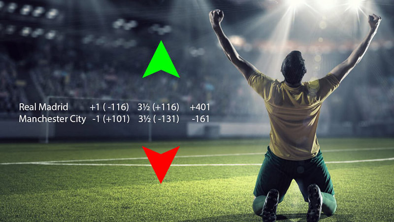 The player determines the type of bets and odds in football