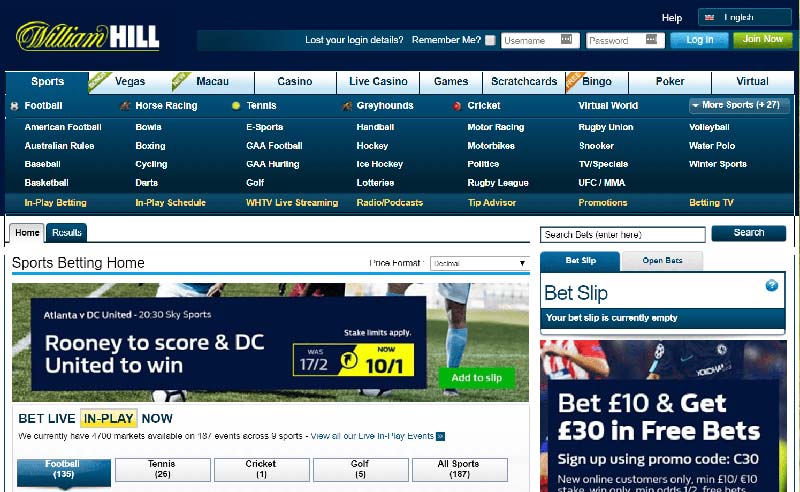 William Hill - Bookmaker Quality Basketball Match Betting