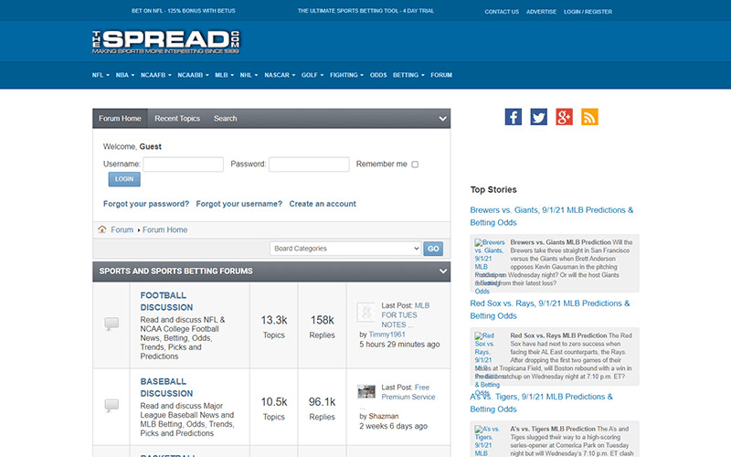 TheSpread Forum - The Most Reputable MLB Betting Forum