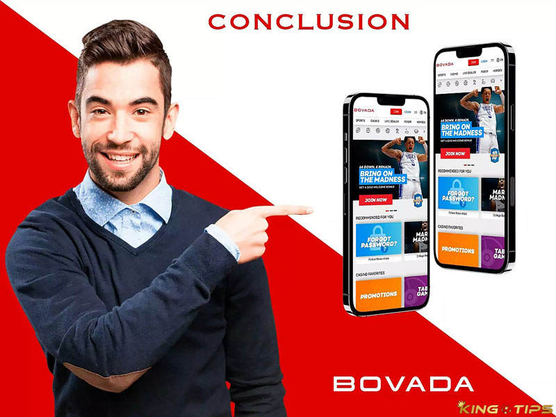 Bovada's sleek, modern design ensures that it is seamlessly translated on mobile devices