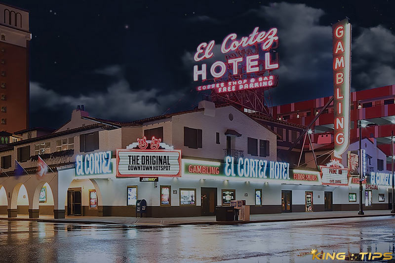 Large numbers of customers visit the El Cortez casino every day