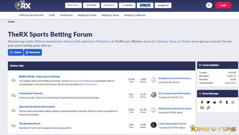 TheRX Forum is a famous online baseball betting community