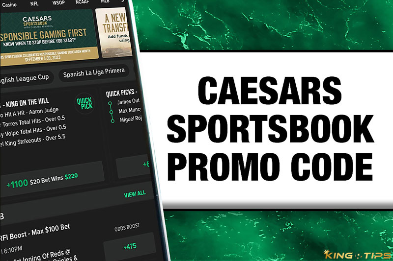 Use the promo code Caesars Sportsbook "COVERSBONUS1000" to create a new account