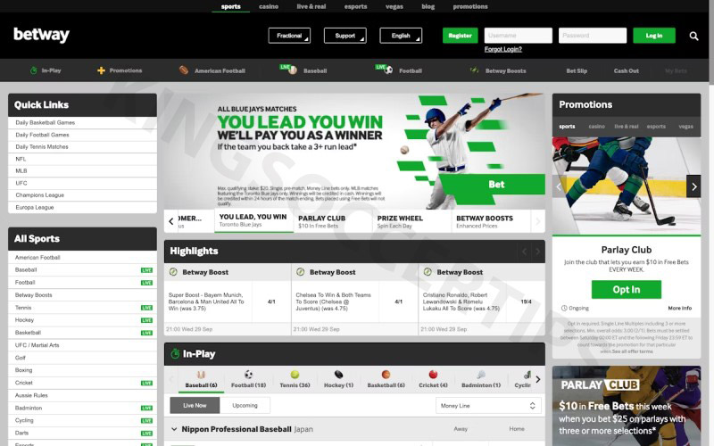 Betway – MLB betting site suitable for beginners