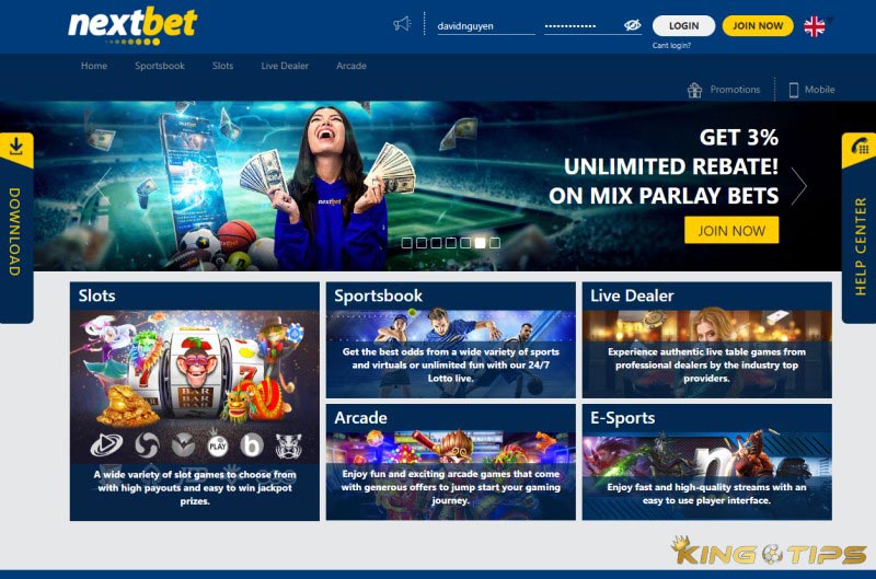 Bookmaker Nextbet - Gratitude to customers with free bets