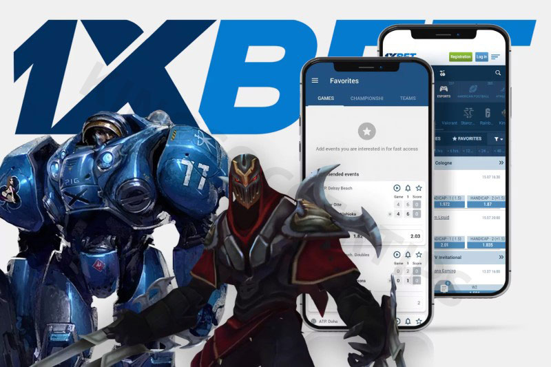 Esport betting application 1XBET