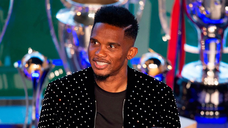 Eto'o is currently the president of the Cameroon Football Federation
