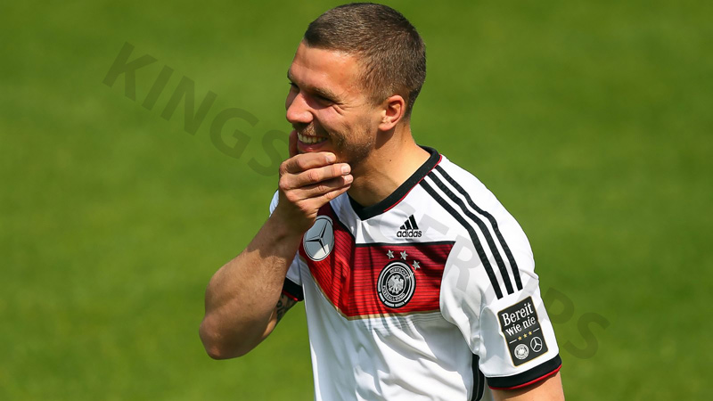 L. Podolski is a famous German player who played for Arsenal