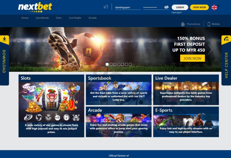 Nextbet - The bookmaker has a fast growth rate
