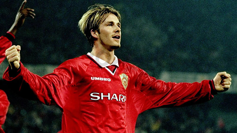 Not only talented, Beckham is also an icon of Man Utd at one time