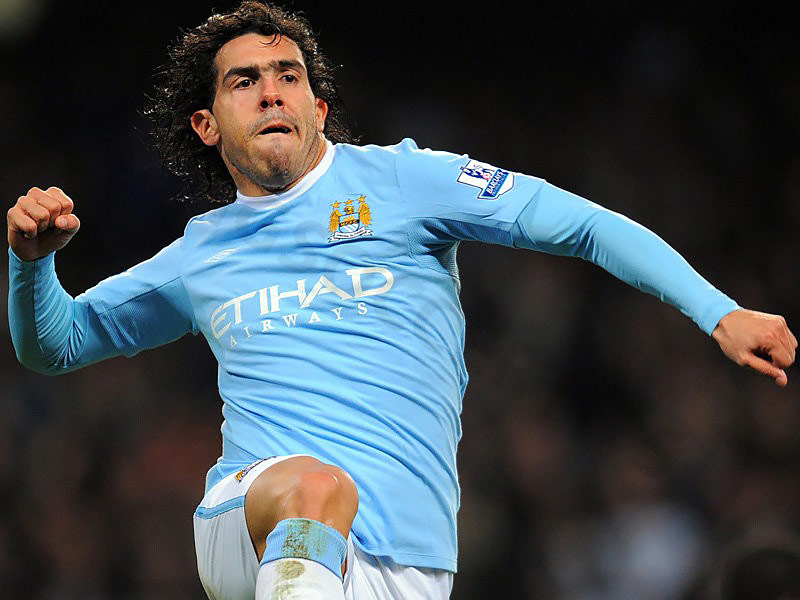 Tevez transferred from Man Utd to Man City and played brilliantly