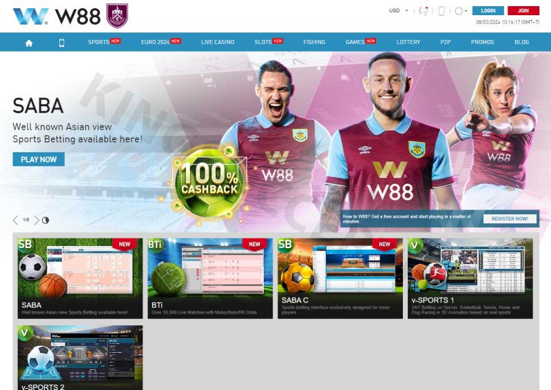 W88 - Top corner betting website