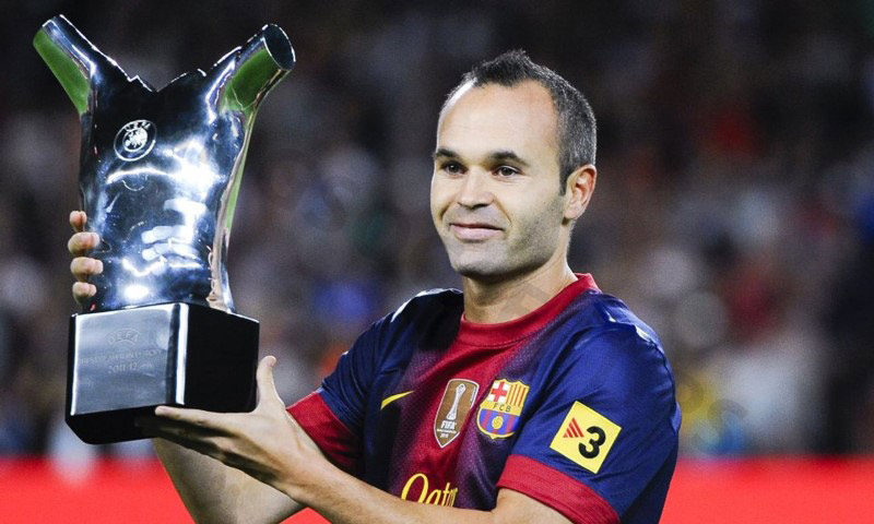 Andres Iniesta is the player with the most trophies in football