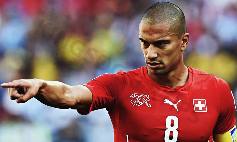 Gokhan Inler stands out with his strength and determination on the field