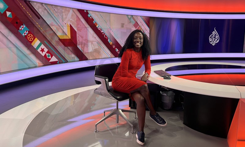 Usher Komugisha is a female reporter with extensive knowledge of sports