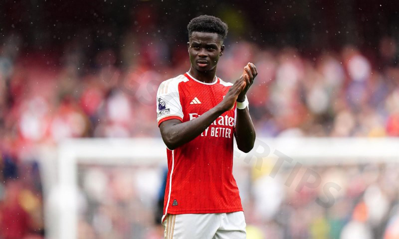 Bukayo Saka with impressive talent and maturity