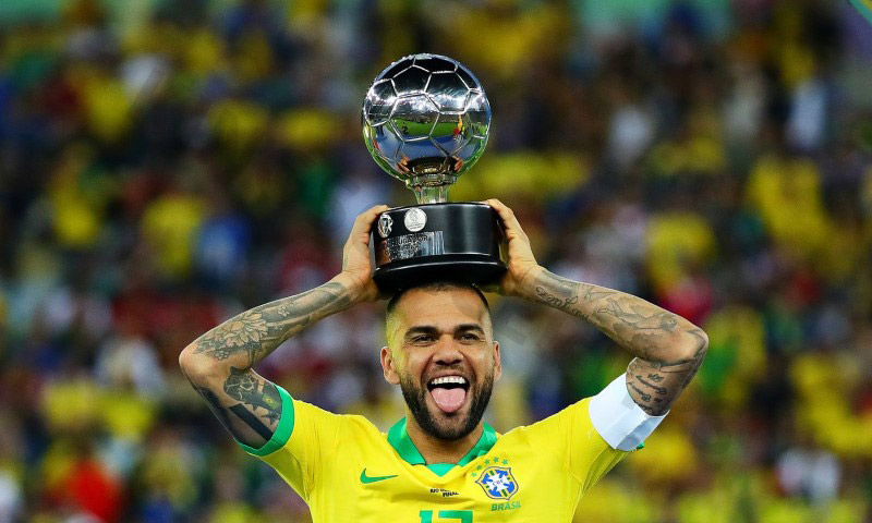 Dani Alves is a great player with the most titles