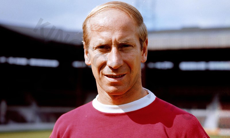 Bobby Charlton is a soccer star for Manchester United