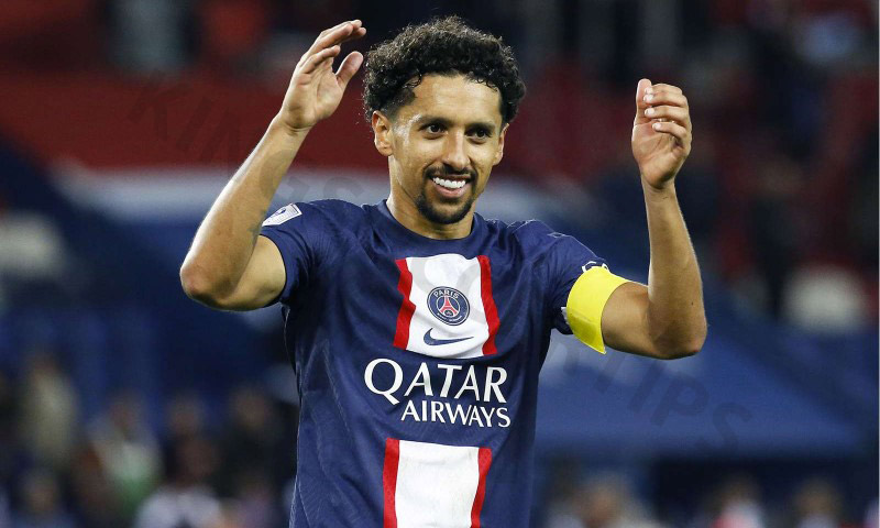 Marquinhos is the number 5 player in soccer admired by many people