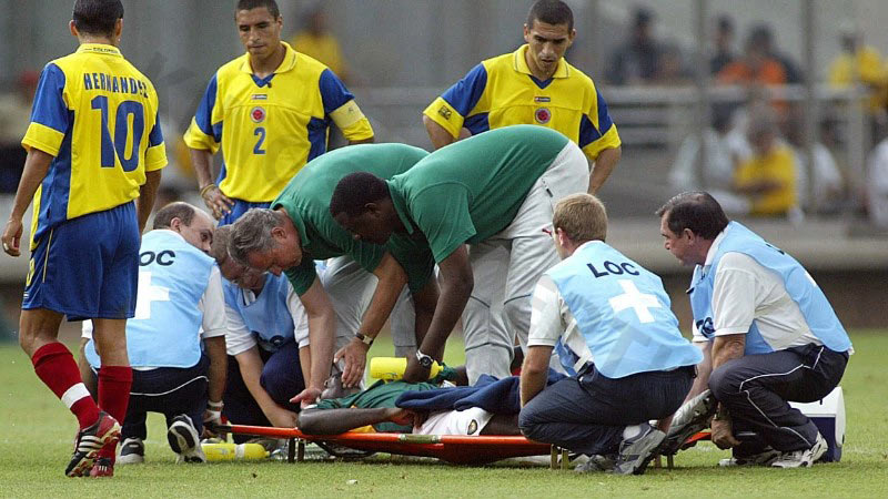 Marc-Vivien Foé is a football player who died on field