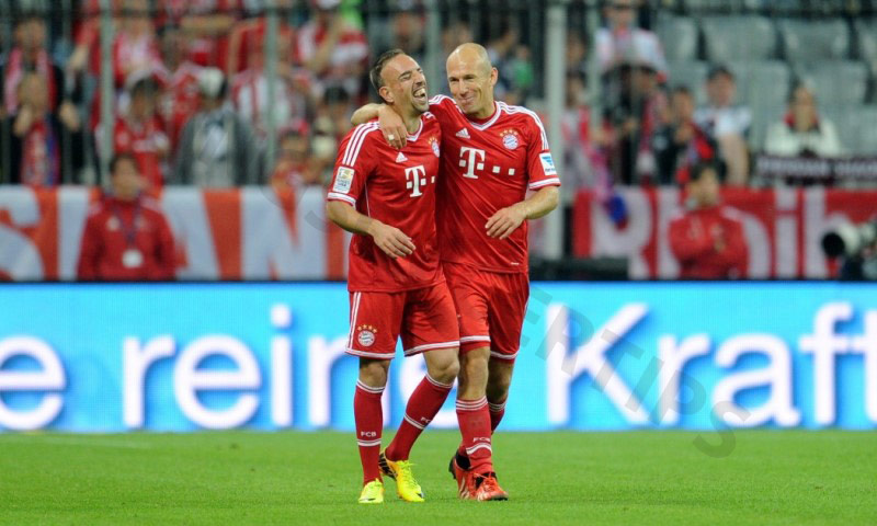 Arjen Robben and Franck Ribery are symbols of attacking power