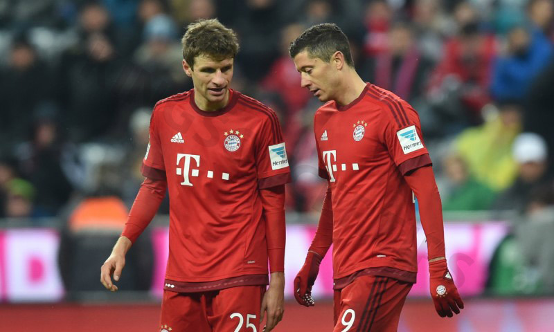 Robert Lewandowski and Thomas Muller are top players of Bayern Munich