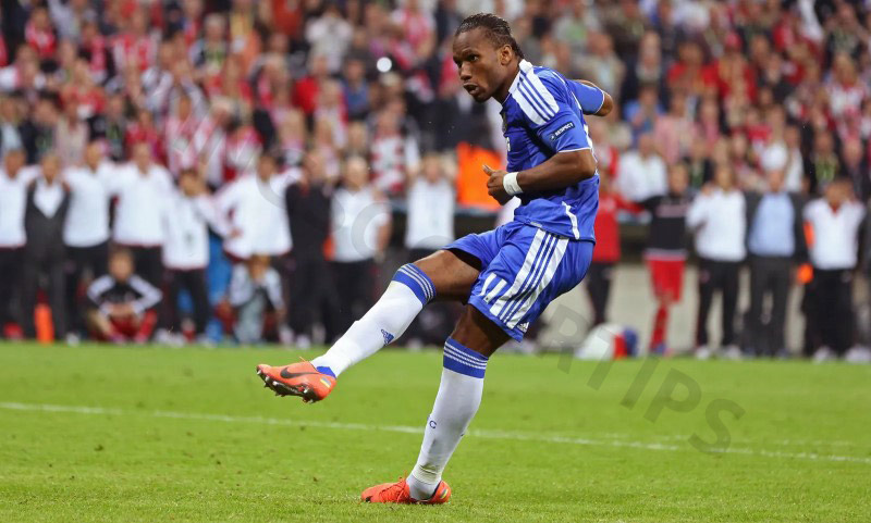 Didier Drogba is one of the most aggressive soccer players of all time