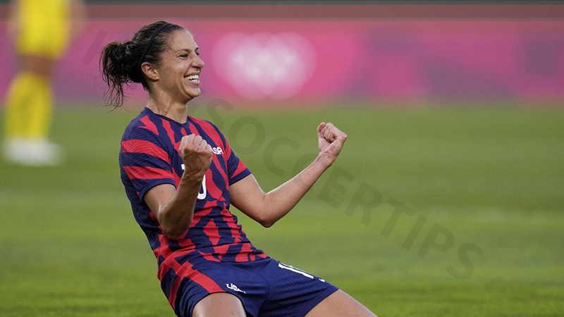 Best female football player ever: Carli Lloyd (USA)