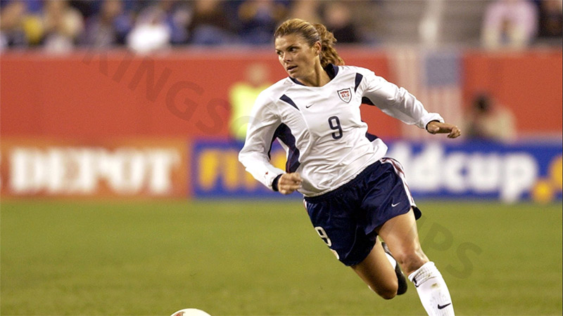 Best female football player: Mia Hamm (USA)