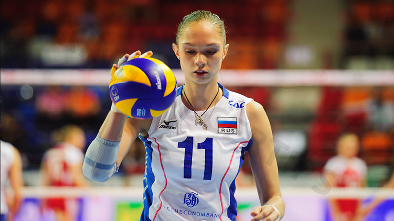 Best woman volleyball player: Yekaterina Gamova