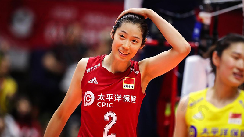 Best women volleyball player: Zhu Ting
