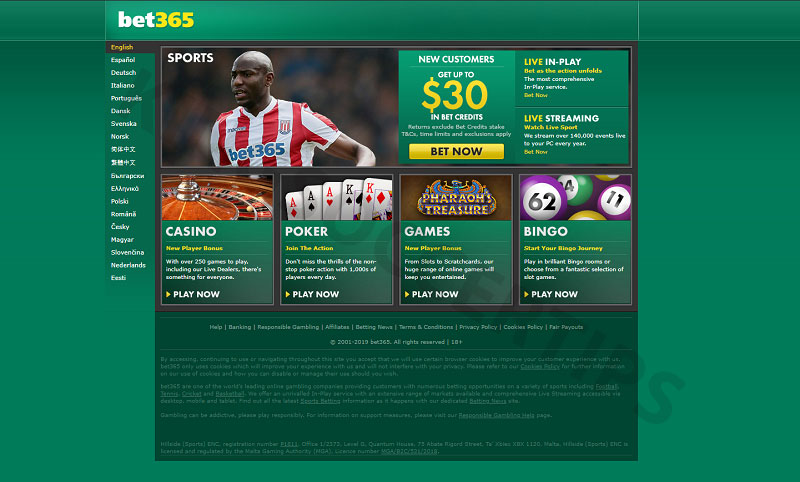 Bet365 - Colombia betting sites