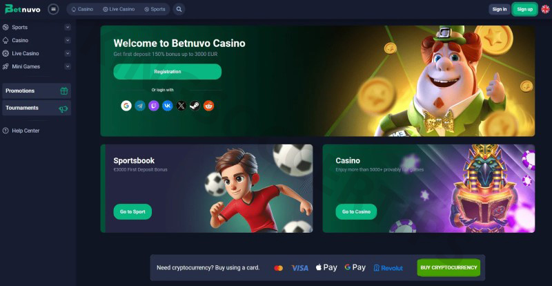 BetNuvo - Legal emerging betting site