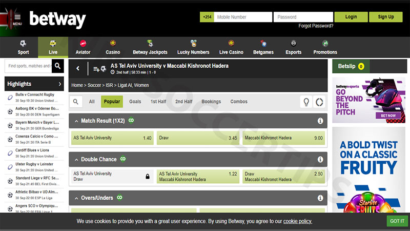 List of betting sites in Ethiopia: Betway