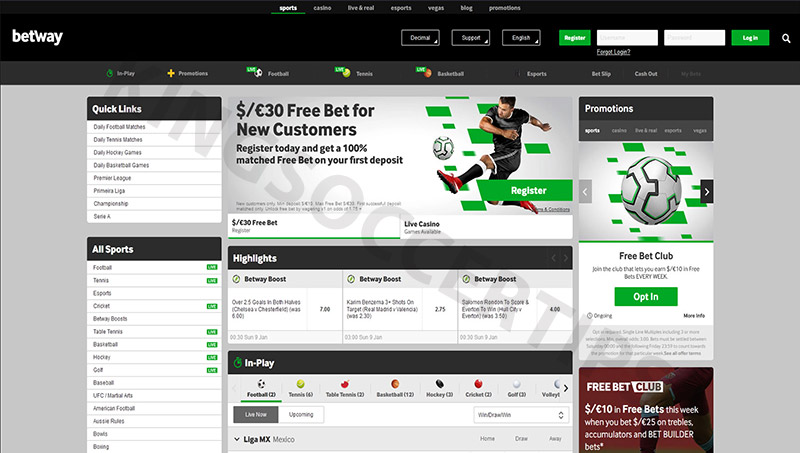 Betway - All betting sites in Nigeria