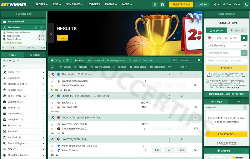 BetWinner - Best sports betting sites in Nigeria