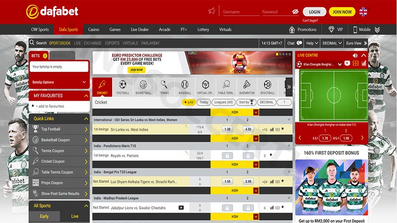 Singapore online betting site: Dafabet