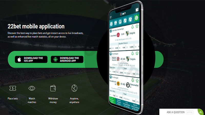 Maryland sports betting apps: 22Bet App