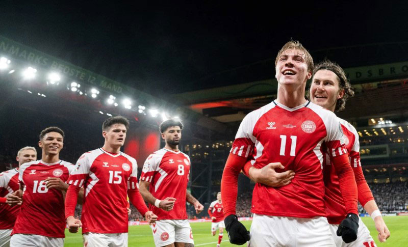 Denmark booked their place at Euro 2024 thanks to win over Slovenia