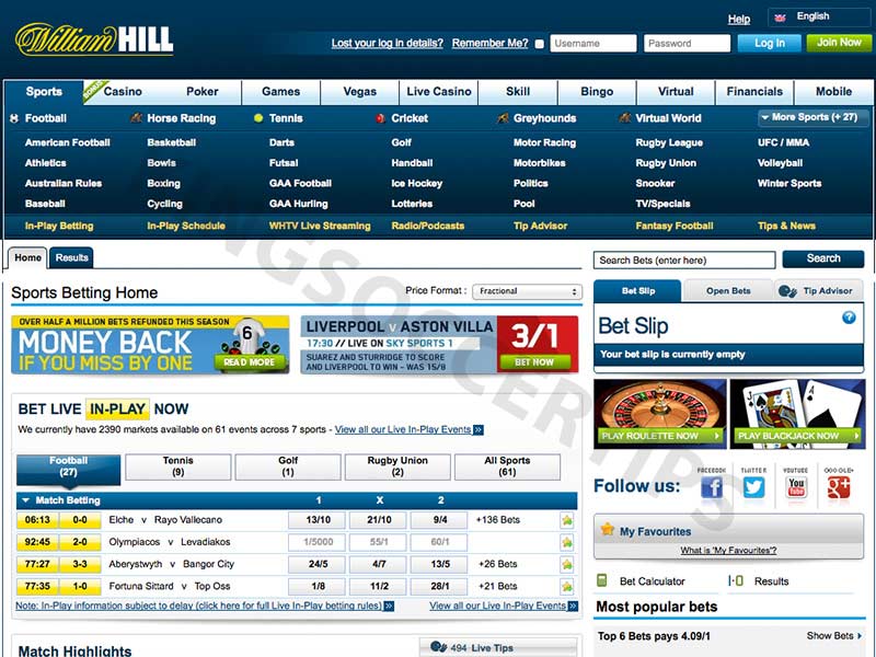 William Hill - Bookmakers in England