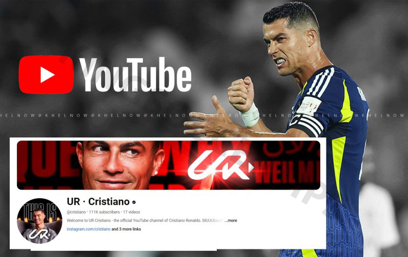 Does Cristiano Ronaldo have a youtube channel​?