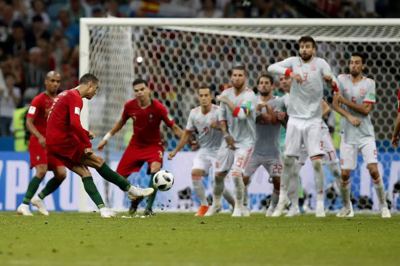 Goal against Spain at the World Cup (2018)