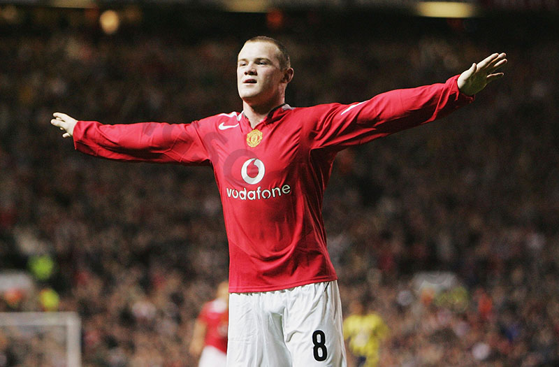 Wayne Rooney - Most right footed goals