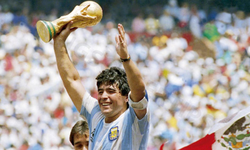 Maradona is a world football legend