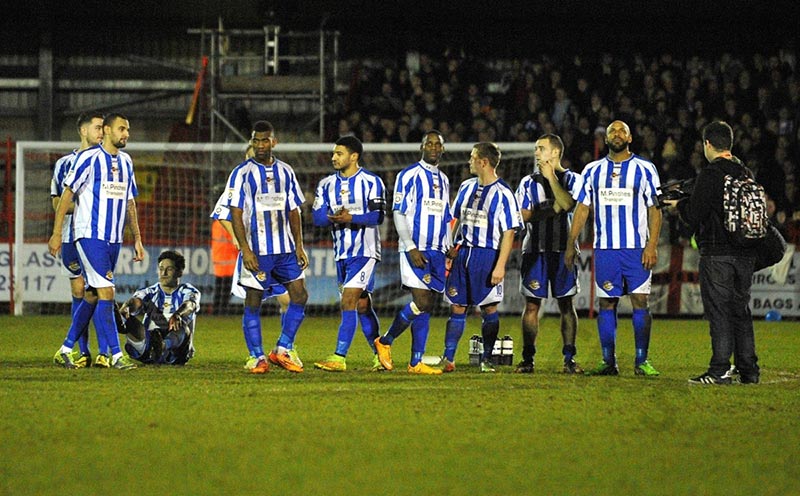 Longest penalty shootout in football history​: Worcester City 13-14 Scunthorpe